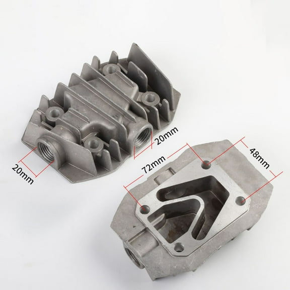 Silent Oil-free Air Compressor Air Pump Parts Cylinder Head Replacement Parts Air Compressor Cylinder Head Power Tool, 2