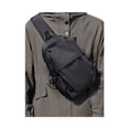 thumbnail image 1 of SEAFEW Mochila Bandolera Pequeña Negra con Correa para Hombres y Mujeres, Mochila Liviana con Una Correa para Senderismo, Caminata, Ciclismo, Viajes, Ciclismo, Puerto de Cargador USB, Nailon, 1 of 5