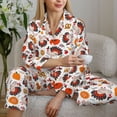 thumbnail image 6 of Sigee Turkey And Thanksgiving2 for Women’s Pajama Sets Long-Sleeved Pjs Sets for Women 2 piece Sleepwear-Large, 6 of 7