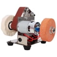 thumbnail image 3 of Mini Electric Belt-Sander Knife-Sharpener Sanding Machine 96W, Small Bench Grinder Kit 7 Speed Adjustable Power Polisher DIY Polishing Grinding Tool, Handcraft Jewelry, 3 of 14