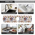 thumbnail image 6 of Coolnut Truck Pumpkins Autumn Leaves 2PCS Kitchen Faucet Mat Bathroom Faucet Mat Sink Microfiber Cloth Faucet Splash Catcher Faucet Mat Dish Drying Mat Sink Mat for Kitchen Sink 30x5in, 6 of 7