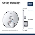 thumbnail image 5 of Grohe 29 159 Smartcontrol Single Function Thermostatic Valve Trim Only - White, 5 of 6