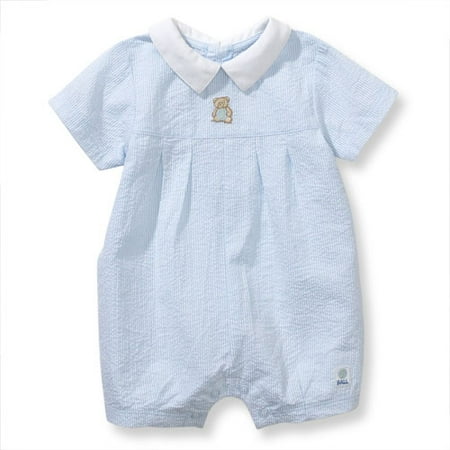 George - Newborn Boys' Seersucker Romper