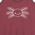 thumbnail image 3 of Instant Message - Axolotl Outline - Women's Racerback Tank Top, 3 of 6