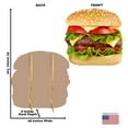 thumbnail image 2 of Cardboard People Cheeseburger Life Size Cardboard Cutout Standup, 2 of 3