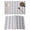 Blue, variant on Black Stripe Placemats Set of 4, Modern Abstract Vertical Stripes Beige Placemats for Dining Table, Place Mats for Kitchen Tabletop, Waterproof Wipeable Dining Table Mats Set