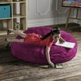 thumbnail image 4 of Jaxx 4 ft Cocoon Kids Bean Bag, Fuchsia, 4 of 5