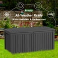 thumbnail image 2 of EasyUp 180 Gallon Resin Deck Box, Lockable Patio Outdoor Storage Box for Furniture, Garden Tools and Tools Storage, Waterproof Outside Storage Boxes, 2 of 8