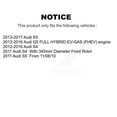 thumbnail image 2 of Transit Auto Front Rear Coated Drilled Slotted Disc Brake Rotors and Ceramic Pads Kit for Car Audi Q5 S4 S5 KDC-100480, 2 of 11