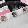 thumbnail image 3 of Manfei Circle Geometric Curtains Pack of 2 (42x63), Grey Pink Curtains for Living Room, Abstract Stripes Black Out Curtains, Window Drapes Bedroom Decorative, 3 of 6