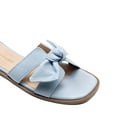 thumbnail image 3 of DREAM PAIRS Women’s Slide Sandals – Knotted Bow H Band Flat Slip-On Summer Slides, 3 of 6