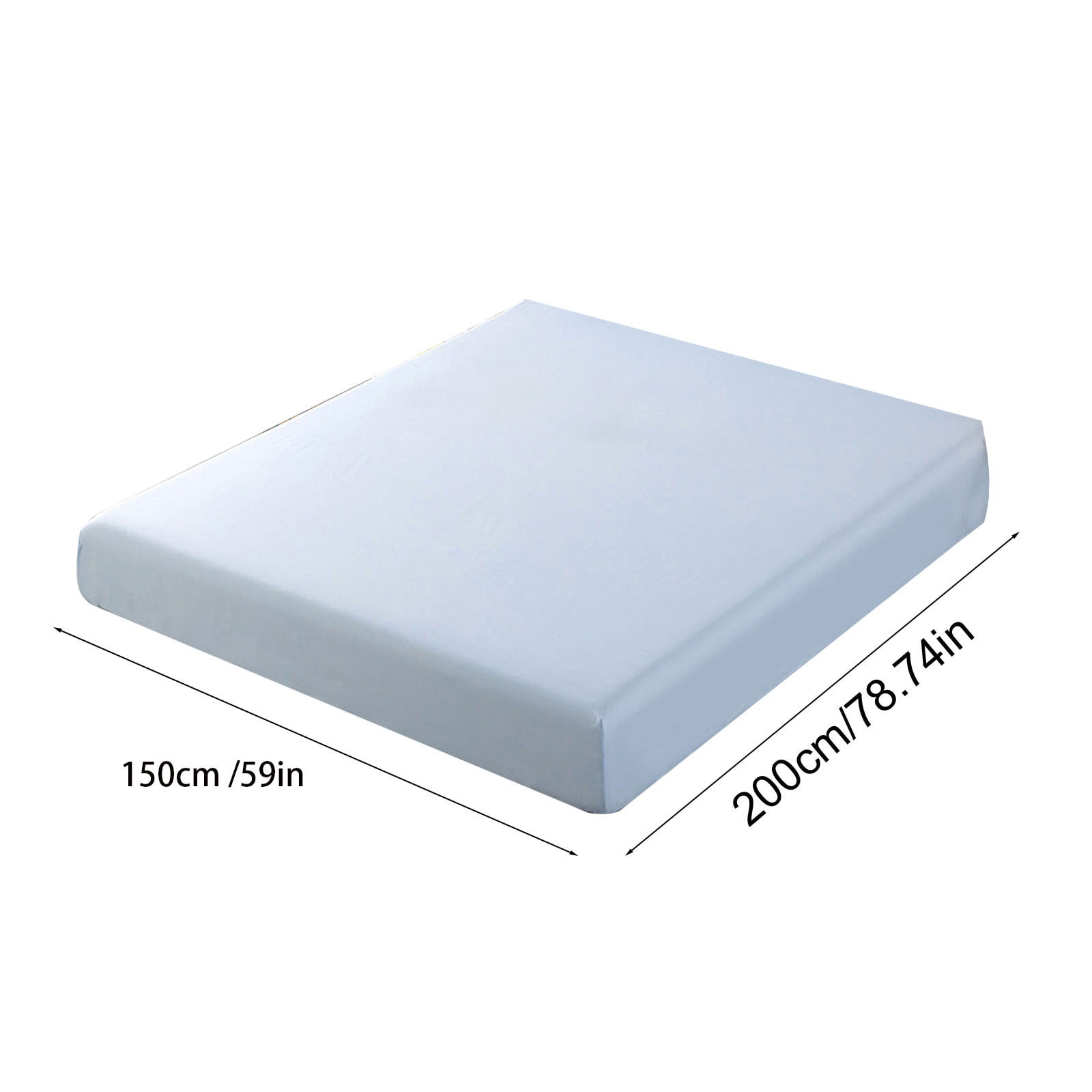 Fitted Sheet 78.74x59in Deep Pocket Bed Sheet Non Slip Secure Fit, Wrinkle Resistant Stretch Bed Cover Smooth Soft Sleep Surface, Mattress Protector for Bedroom Home Guest Room Dorm