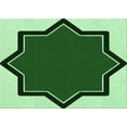 thumbnail image 1 of Ahgly Company Machine Washable Indoor Rectangle Transitional Deep Emerald Green Area Rugs, 5' x 7', 1 of 7