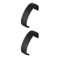 thumbnail image 2 of kurtrusly Elastic Stainless Steel Bracelet Add Touch Of Elegance To Wrist Durable 24MM black 2Set, 2 of 6