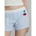 thumbnail image 6 of Michellecmm  Women Summer Shorts Cute Cherry Striped Print Elastic Short Pants, 6 of 9