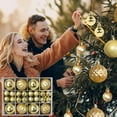 thumbnail image 2 of Hvmvliv Christmas Ornaments 80Pc 2.34inch Electroplated Christmas Hanging Balls Shatterproof Christmas Tree Ornaments for Christmas Decoration Gold, 2 of 6