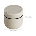 thumbnail image 2 of Minkissy Reusable Plastic Desk Trash Can with Clamshell Lid for Bathroom Or Office Use, 2 of 8
