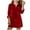 Red, variant on Gytharion Kids Velvet Dresses for Girls 5-14 Years, Soft Comfy Long Sleeve Lapel Shirt Dress Little Girls Elegant Glitter Sequin Evening Party Mini Dresses