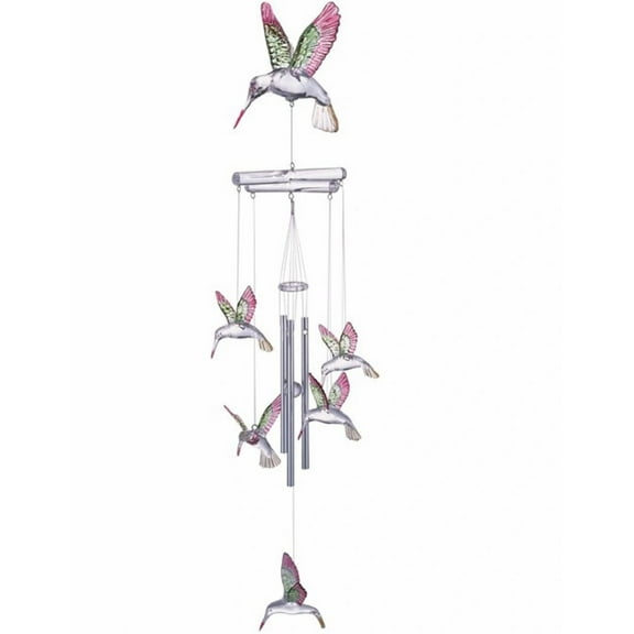 FC Design 19" Long Hummingbird Acrylic Wind Chime Garden Patio Decoration