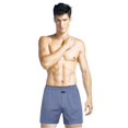 thumbnail image 4 of 1 bóxer para hombre, 100 % algodón, tejido, varios colores., 4 of 5