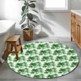 thumbnail image 3 of Small Round Rug 3Ft Washable Non-Slip, St Patricks Day Circle Area Rugs for Living Room Bedroom, Spring Watercolor Green Shamrock Indoor Floor Mats Carpet Runner for Home Decor, 3 of 8