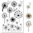 thumbnail image 2 of Dandelion Clear Rubber Stamp Vintage Plants Transparent Silicone Seals Stamp for Journaling Card Making DIY Scrapbooking Handmade Photo Notebook 6.3 x 4.3inch, 2 of 9