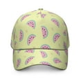 thumbnail image 2 of Trucker Hat Watermelon Lovers Cute Summer Fruit Tropical Pattern Print Aesthetic Sunshine Beach Summer Party Fresh Geometric Refresh Snapback Hat, 2 of 6