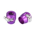 thumbnail image 4 of 4pcs AN8 Hex Purple Car Hose Finisher Clamp Adapter Line End Cover Connector, 4 of 6