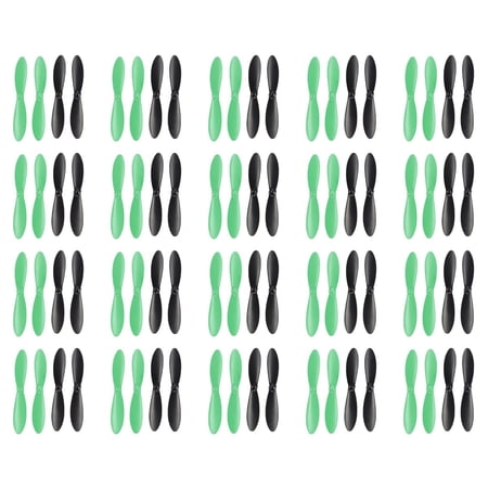 HobbyFlip Propellers Blades Black Green Set of 4 Props H107-A36 Compatible with Hubsan X4 H107 20 Pack