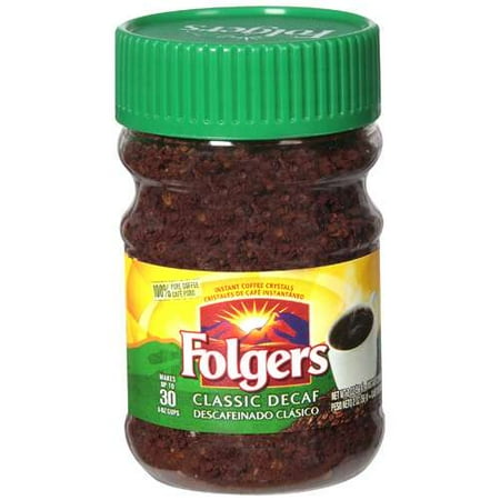 Folgers Classic Decaf Instant Coffee, 2 Oz