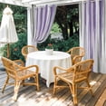 thumbnail image 3 of Outdoor Curtains for Patio Waterproof Purple Grey Indoor/Outdoor Curtain Tiebacks Abstract Art Texture Privacy Curtain Sun Block Grommet Drapes for Pergolas Gazebo Porch Balcony 2 Panel 54x108 Inch, 3 of 9