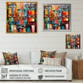 thumbnail image 4 of Designart "Abstract Melodic Cassette Tapes in Color V" Fashion Framed Wall Art Decor - Modern Colorful Cassette Tapes Bedroom Framed Canvas Wall Art, 4 of 6