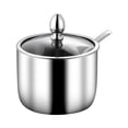 thumbnail image 2 of Tarro de especias de acero inoxidable, recipiente práctico para ingredientes, tarro para condimentos (plateado), juego de 3 uds. Sailing Electrónica, 2 of 5