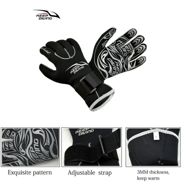 Diving Gloves Fashionable Outdoor Accessories Kayaking Mitten Adult Sporting Unisex Snorkling Supplies Waterproof No Leakage Thickened Design S