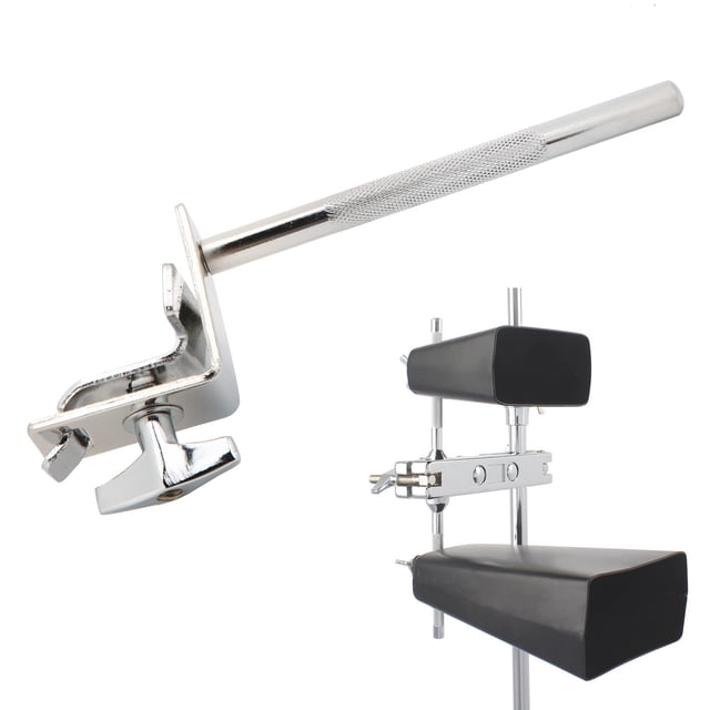 Pince de Support de Tambour, Clip de Tambour pour Cloche de Vache Taille Standard Installation Facile Structure Stable Résistance à l'Usure Réglable pour Instrument de Percussion 5 Po