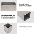 thumbnail image 4 of Stainless Steel Pencil Cup, Rectangular Holder With Thicken Bottom, Multifunctional Use For Office School Dorm, Simple And Stylish Design, 4 of 8