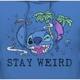 thumbnail image 2 of Men's Lilo & Stitch Stay Weird Pull Over Hoodie Royal Blue 3X Large, 2 of 4