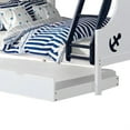 thumbnail image 6 of Nexo Twin over Full Bunk Bed-Nautical Accents in White & Dark Blue, 6 of 6