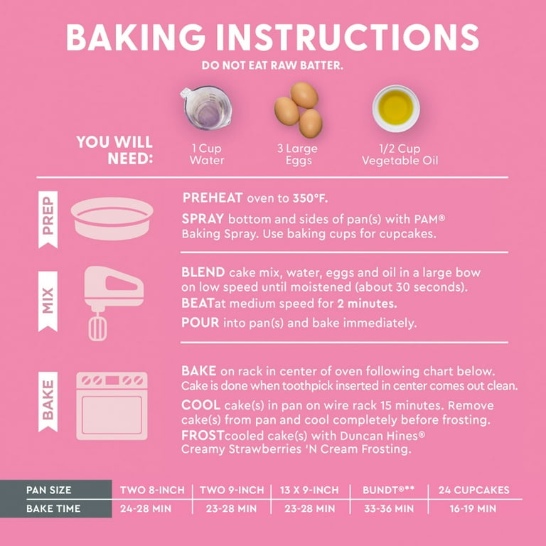 Duncan Hines Signature Perfectly Moist Strawberry Cake Mix