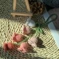 thumbnail image 4 of Crochet Flower Car Ornament Rearview Pendant for Ladies and Girls Cute Decorative Accessory for Vehicle Interior, 4 of 5