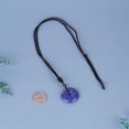 thumbnail image 3 of Donut Pendant Necklace Crystal and Healing Stone Reiki Coin Black Obsidian Stone Pendant Necklace Natural Gemstone Jewelry Adjustable Crystal Necklace for Women Men Valentines Day Gift for Her Him, 3 of 5