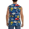 thumbnail image 4 of Haiem Men's Animals Rescue Team Print Tank Tops Summer Sleeveless Cut Off Workout T-Shirts Fitness Vest Athletic Undershirts-3X-Large, 4 of 8