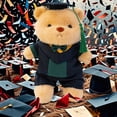 thumbnail image 1 of Peluche oso de graduación | Animal de peluche suave de 30cm | Regalo para graduados de licenciatura y doctorado | Recuerdo lindo para compañeros de clase | Muñeco conmemorativo | 1 pieza | Algodón, 1 of 6