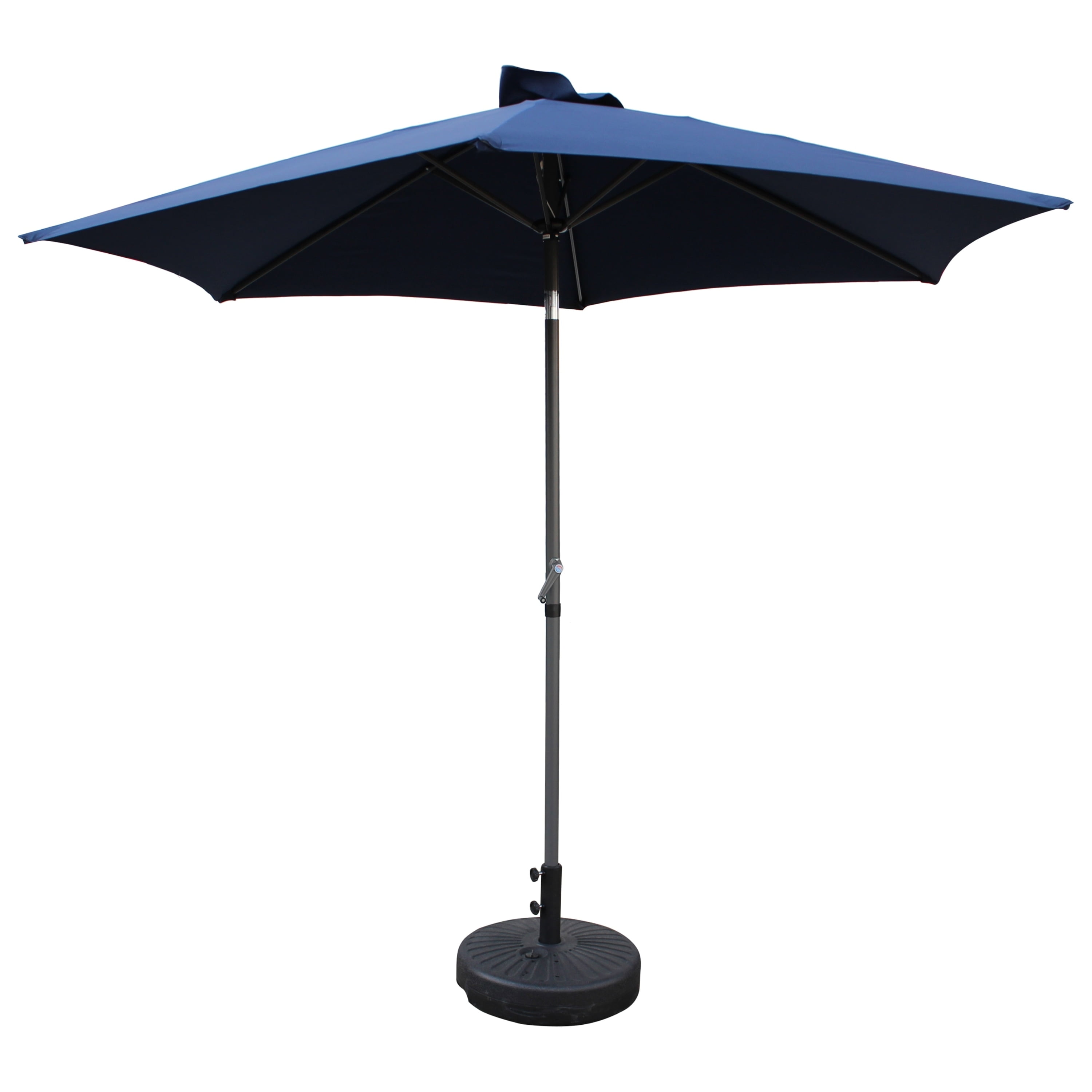 International Caravan 9' Aqua Blue Market Patio Umbrella
