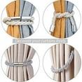 thumbnail image 5 of Chok 2 Pack Strong Magnetic Curtain Tiebacks Modern Simple Style Drape Tie Backs Convenient Decorative Weave Rope Curtain Holdbacks for Thin or Thick Home & Office Window Draperies, 5 of 5
