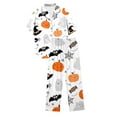 thumbnail image 5 of Pajamas For Women Set Halloween Pumpkprint Short Sleeve Shirts Long Pants Costume Sleepwear Loungewear Nightwear Nightclothes Homewear, 5 of 5