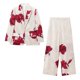 thumbnail image 1 of TRAF-Conjunto de dos piezas con estampado elegante para mujer, traje de Blazer y pantalones de pierna ancha, chándal clásico de oficina, 2024, 1 of 5