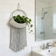 thumbnail image 1 of Tapiz de Macramé Blanco con Aros Dorados - Decoración de Pared Estilo Boho con Flecos, Blanco MNFD, 1 of 6