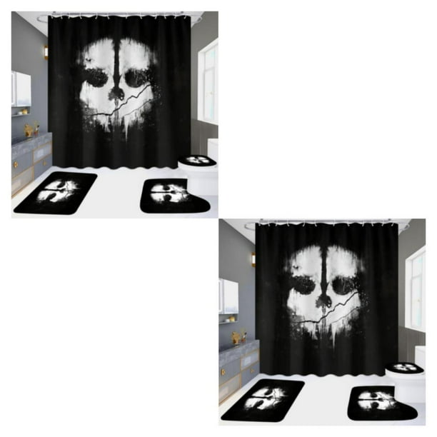 Bewildely Decore cualquier espacio con un tapiz impermeable con una exclusiva cortina de ducha Contous Mat Poliéster K30 de tres piezas K30 tres piezas 2Conjunto
