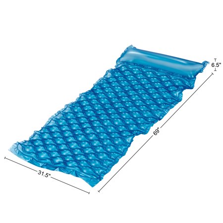 Bluescape Blue Neon Comfort Inflatable Water Mat, Pool Float, Age 14 & up, Unisex